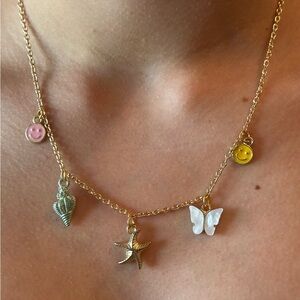 Coastal charm necklace